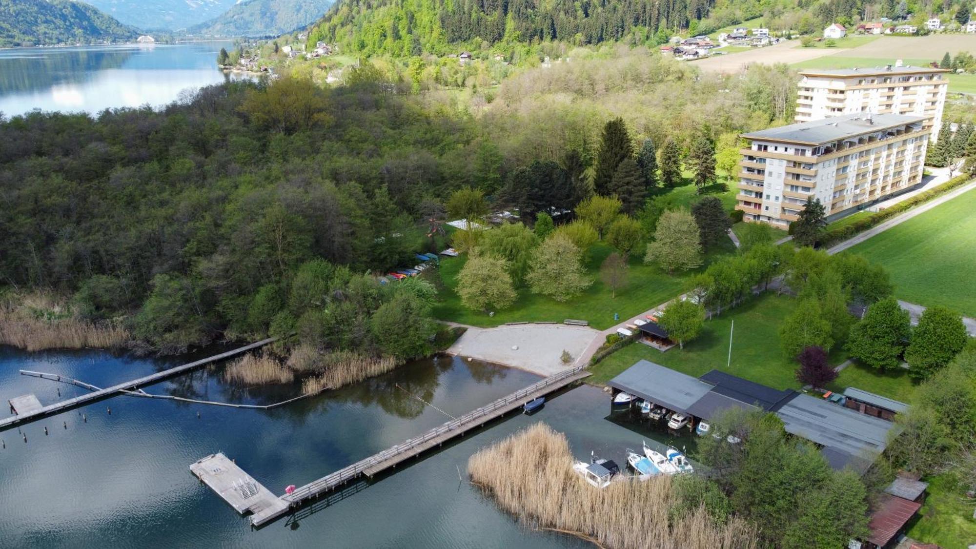 Ct-Gold Penthouse Bodensdorf Amatera Privater Seezugang Hallenbad, Skiarena Gerlitzen Dış mekan fotoğraf